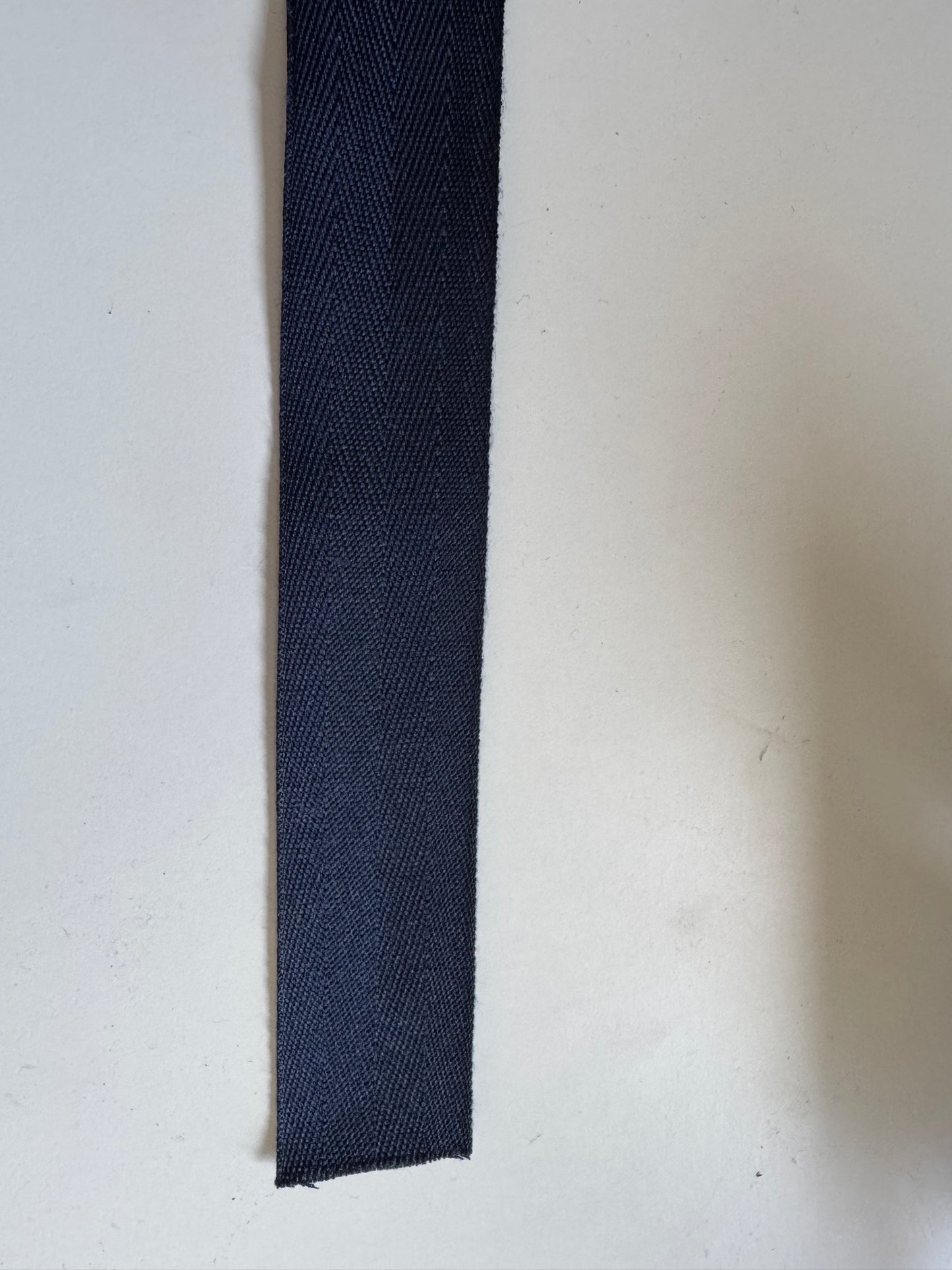 Navy polyester Acrylic flame retardant 38mm 50meter roll