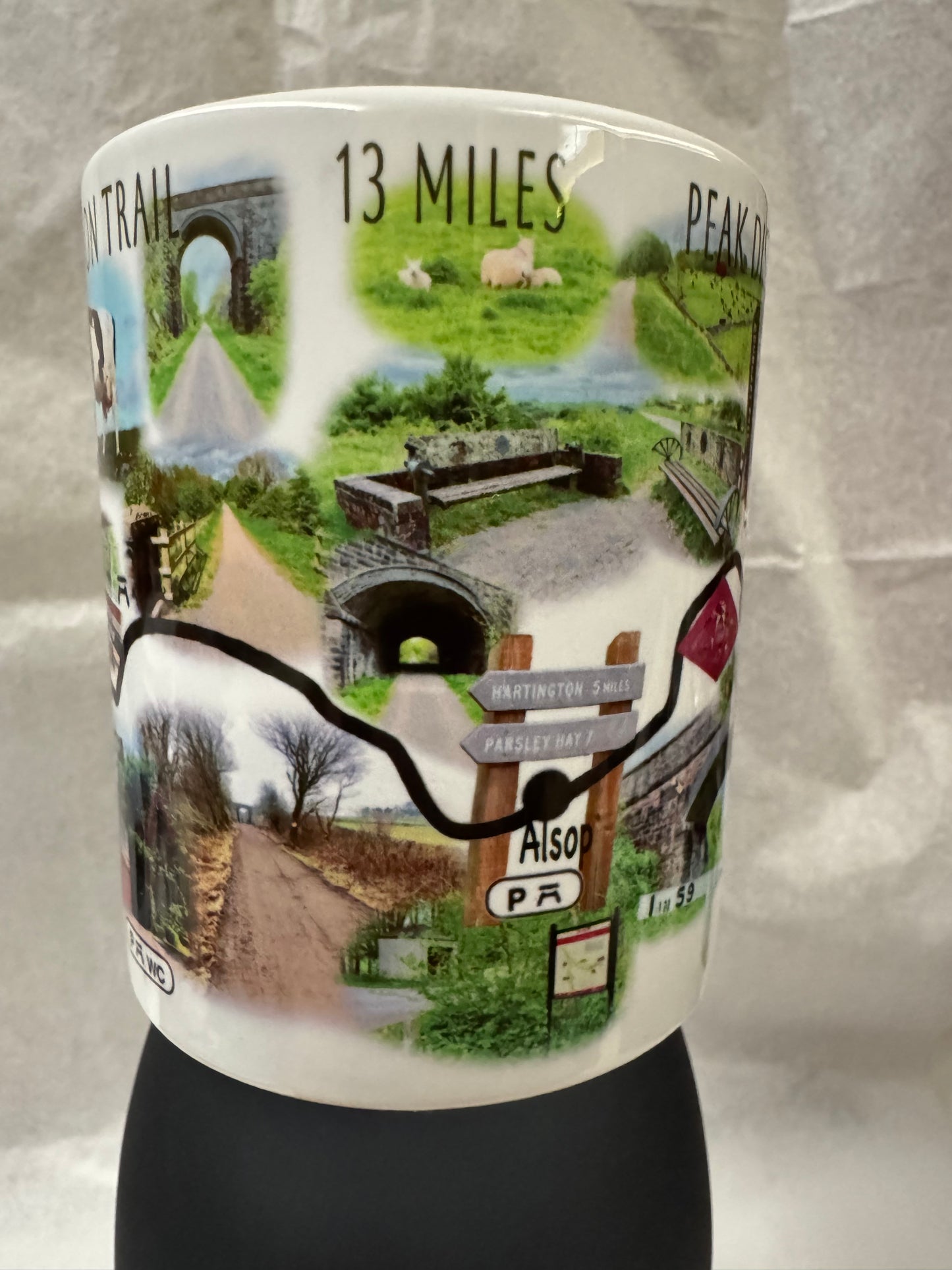 Peak District, Tissington Trail Map Mug, Photos From Along The trail, Gift Box