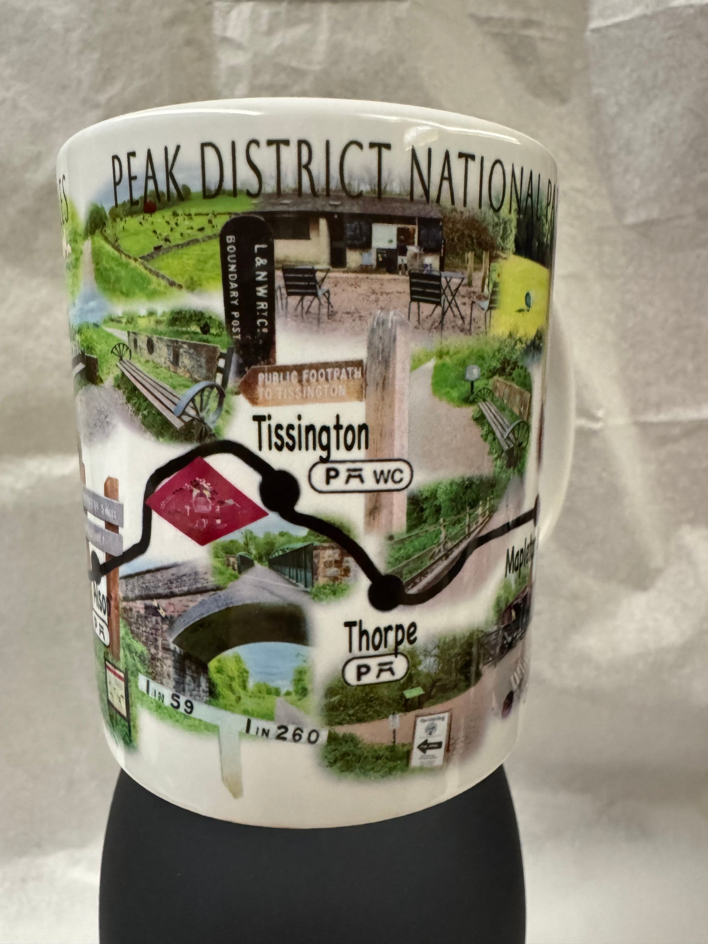 Peak District, Tissington Trail Map Mug, Photos From Along The trail, Gift Box