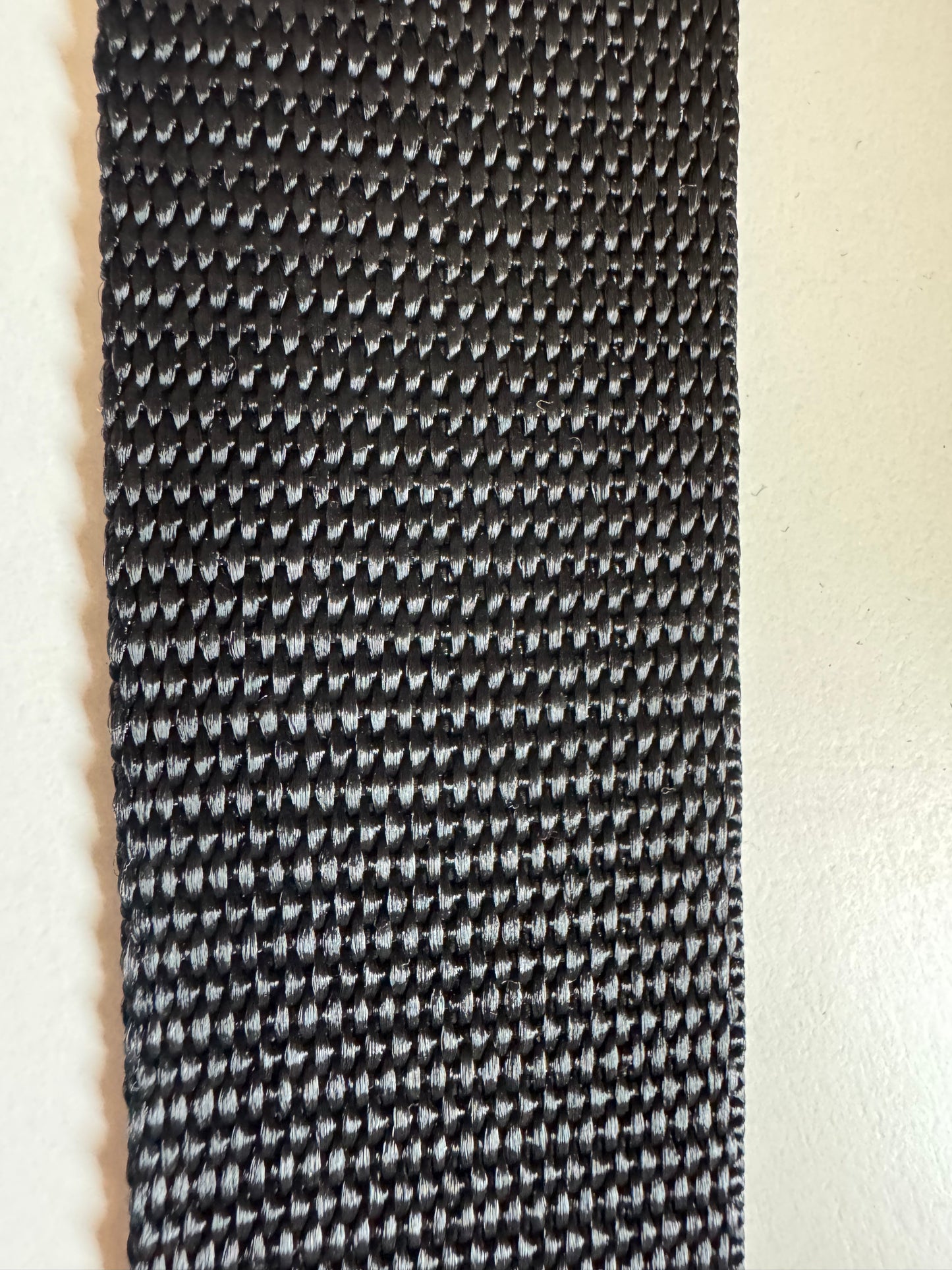 75mm Black Polypropylene Webbing Plain Weave 50m