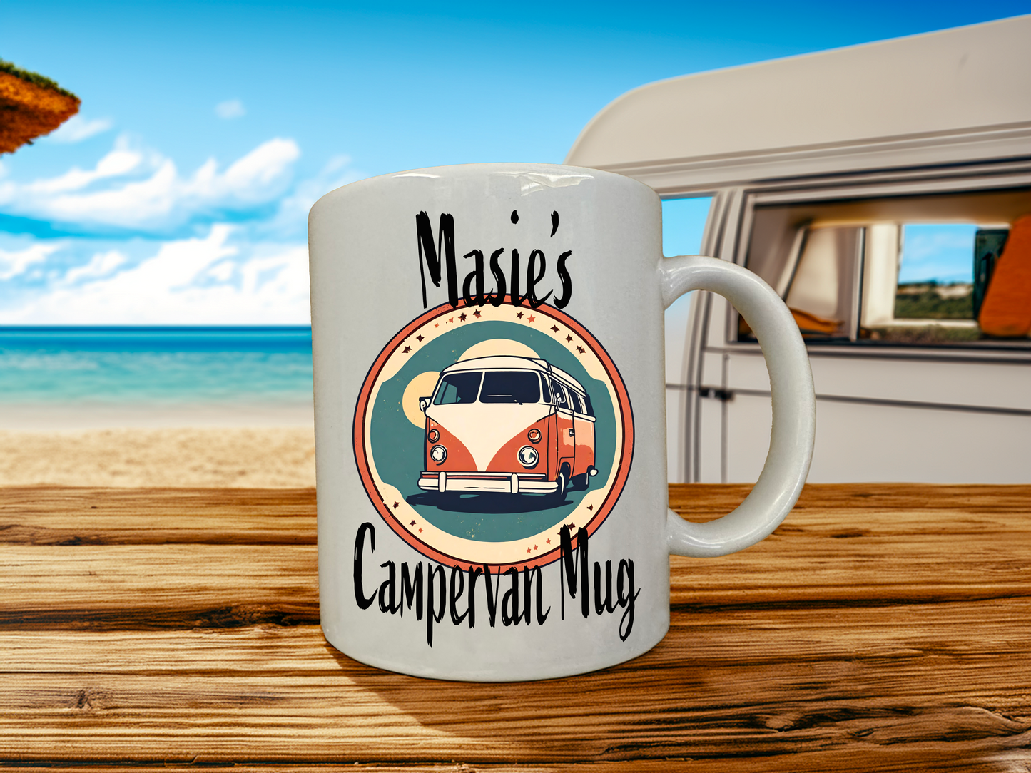 Personalised Campervan Coffee Mug, Tea Mug, with Gift Box