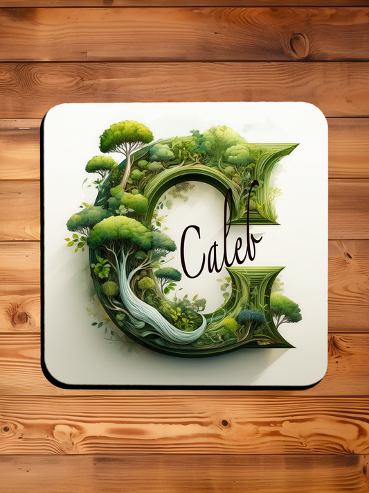 Personalised Drinks Coaster, Any Name and Initial