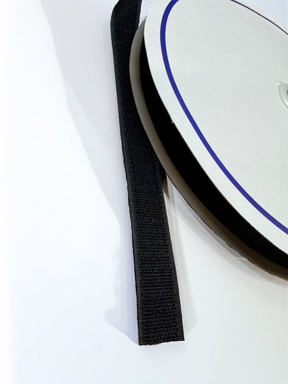SewOn Hook and Loop Tape Black, White 20mm, 25 metre rolls