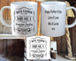 Personalised Father's Day Mug & Coaster set, Jack Daniels Design, with Gift Box