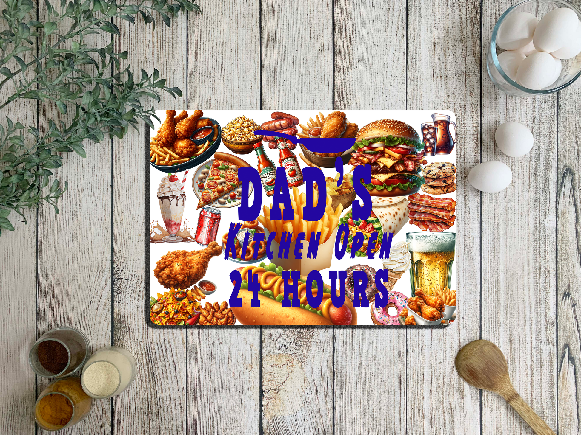 cutting board dads kitchen open 24 hours junk food images