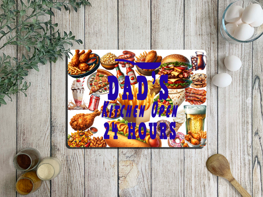 cutting board dads kitchen open 24 hours junk food images