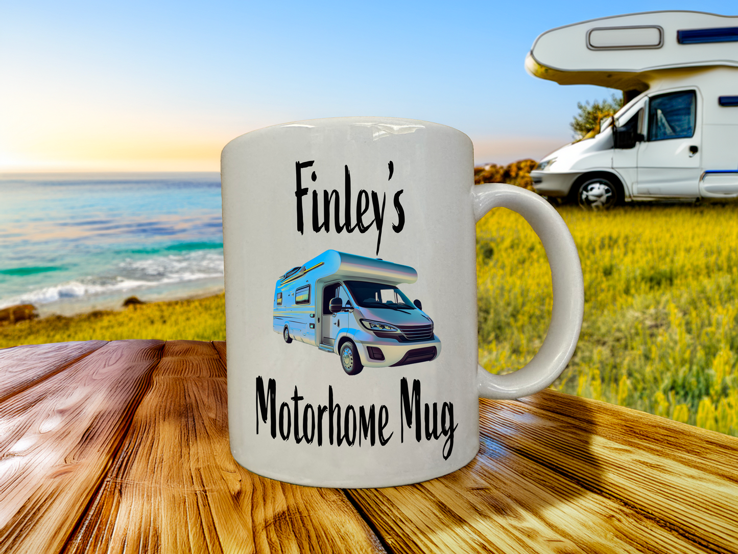Personalised Motorhome Coffee Mug, Tea Mug, with Gift Box