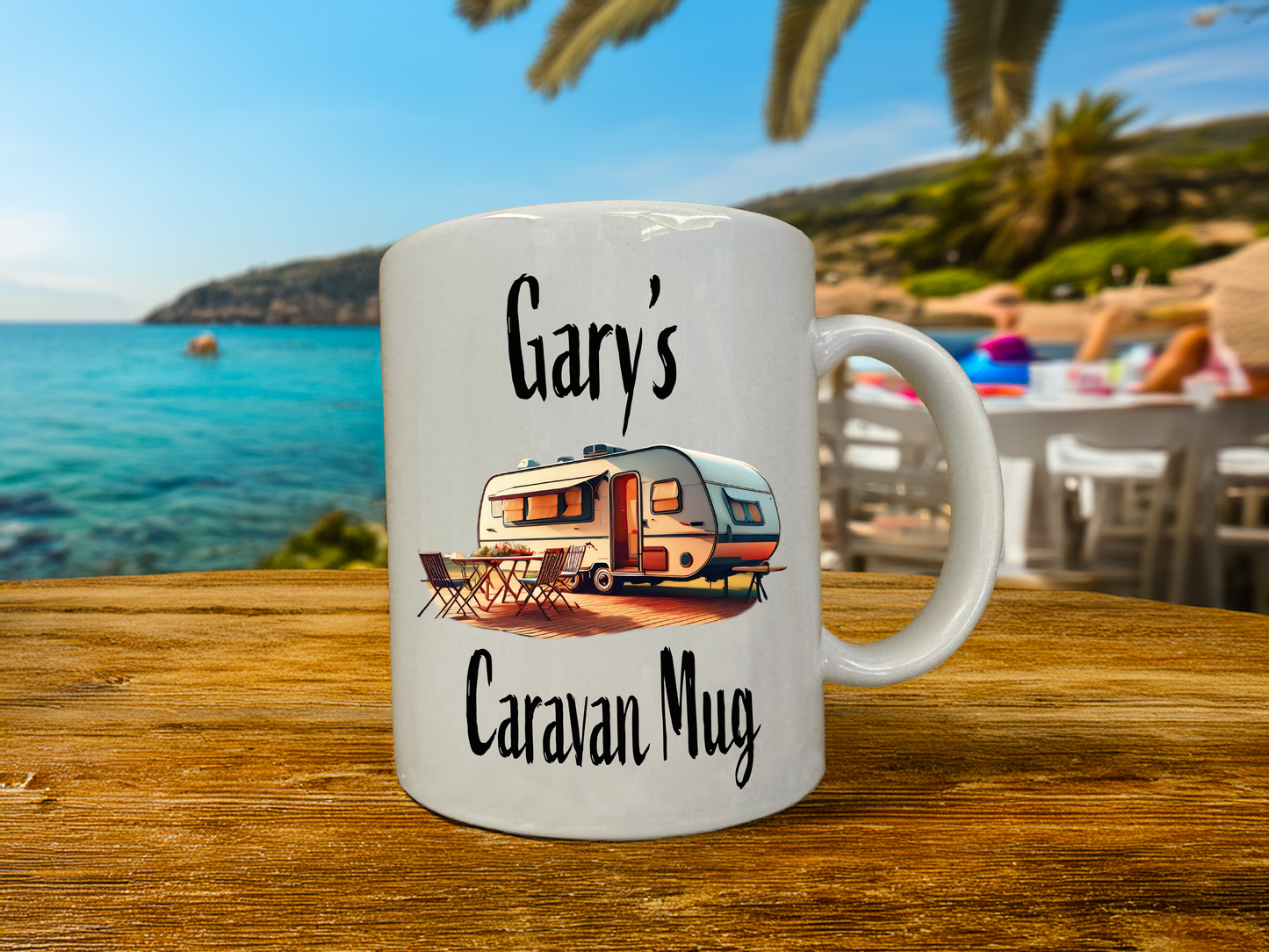 Personalised Caravan Coffee Mug, Tea Mug, with Gift Box