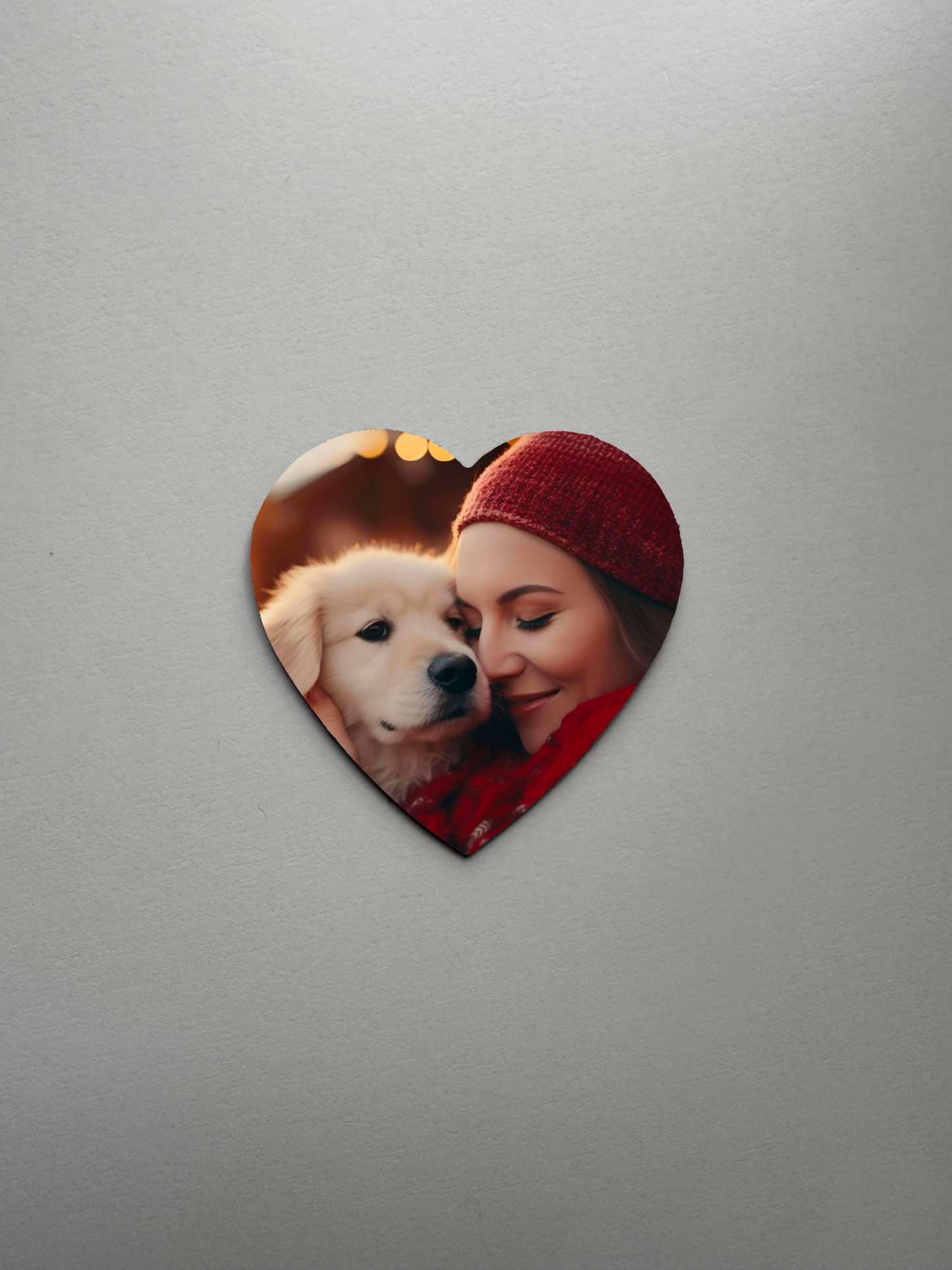 Personalised Fridge Magnet - Heart Shape