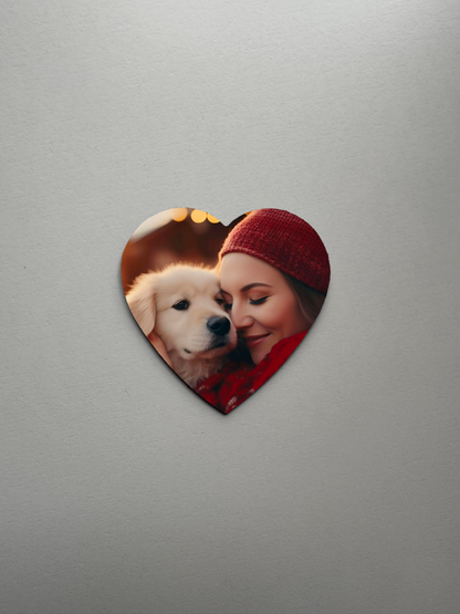 Personalised Fridge Magnet - Heart Shape