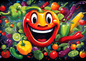 Salad, Fruit, Veg Glass Chopping Cutting Board Worktop Saver Large