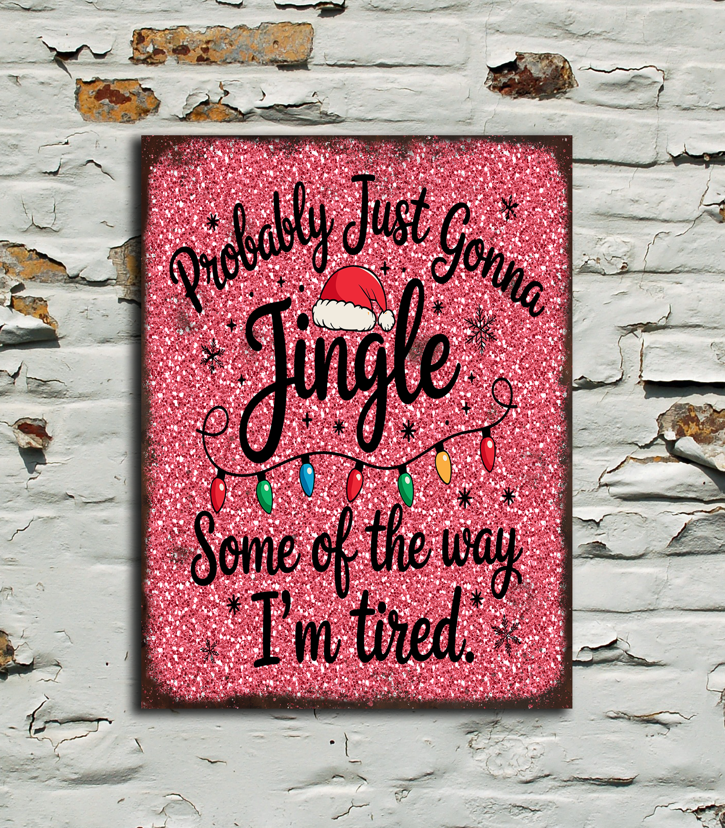 vintage style Christmas sign