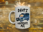 Mug with Land Rover design and 'Dave's Land Rover Mug' text 