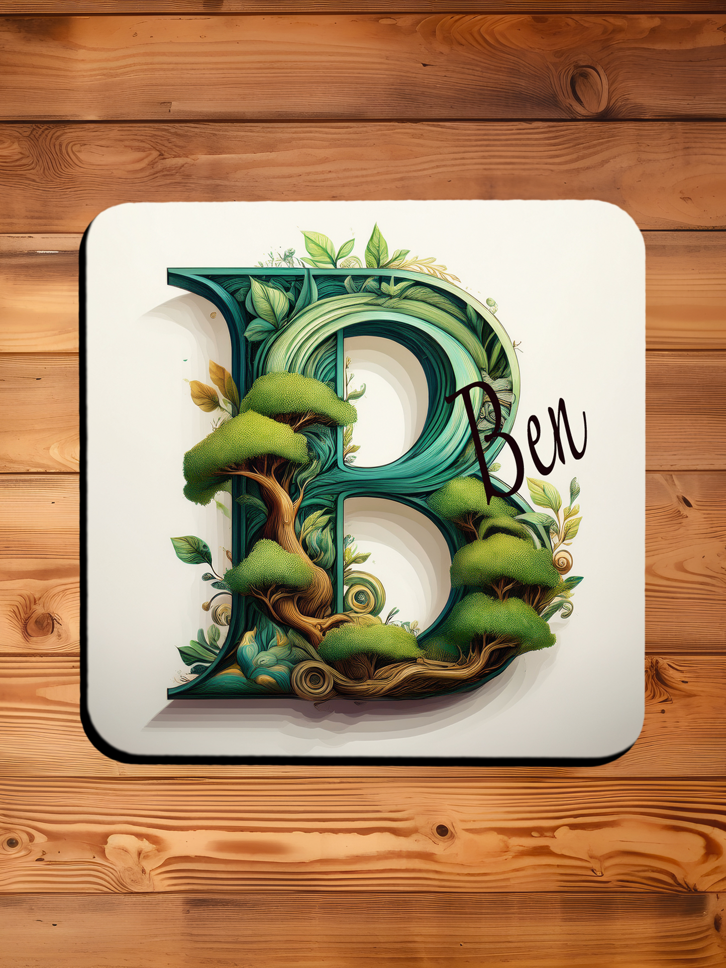 Personalised Drinks Coaster, Any Name and Initial