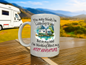 Personalised Message Novelty Motorhome mug, coffee mug, tea mug includes gift box