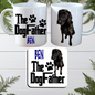 Personalised Dog Dads Father's Day Mug & Coaster, Pet Present, with Gift Box