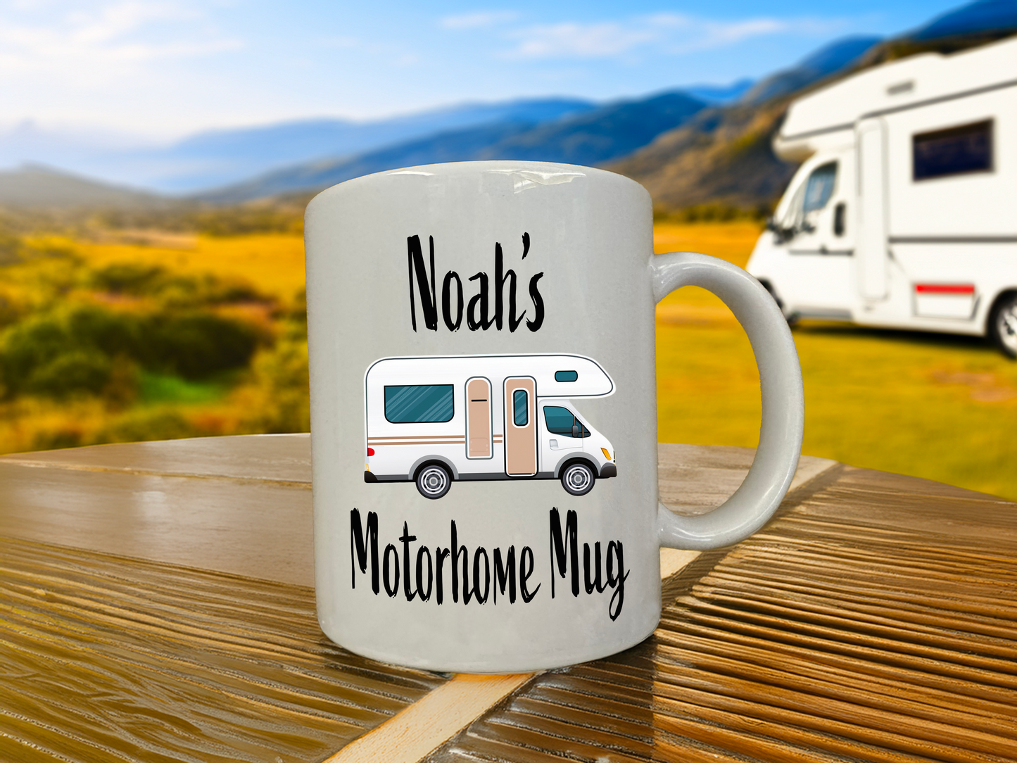 Personalised Motorhome Coffee Mug, Tea Mug, with Gift Box