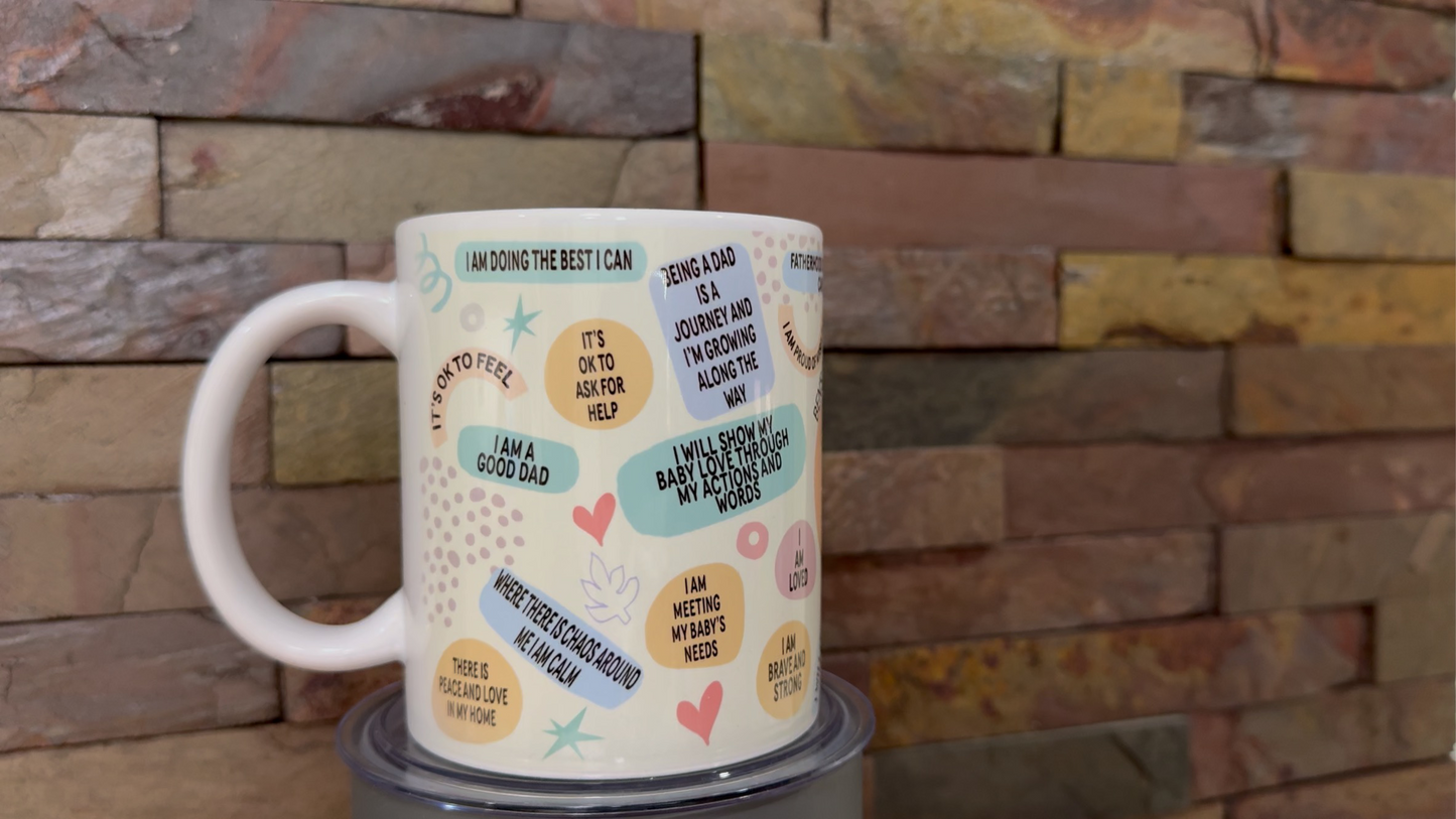 Dads Personalised Positivity Mug, motivational mug, Positivi-tea with Gift Box