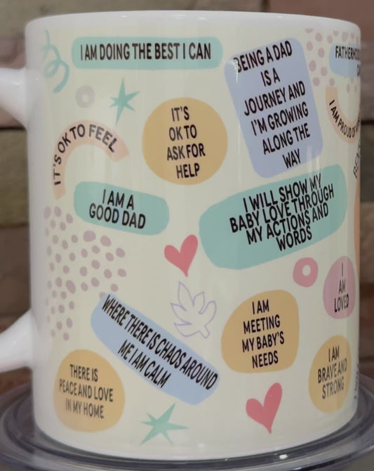 Dads Personalised Positivity Mug, motivational mug, Positivi-tea with Gift Box