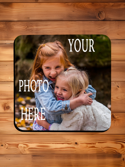 Personalised Photo Drinks Coaster - Add your picture, Image or Text